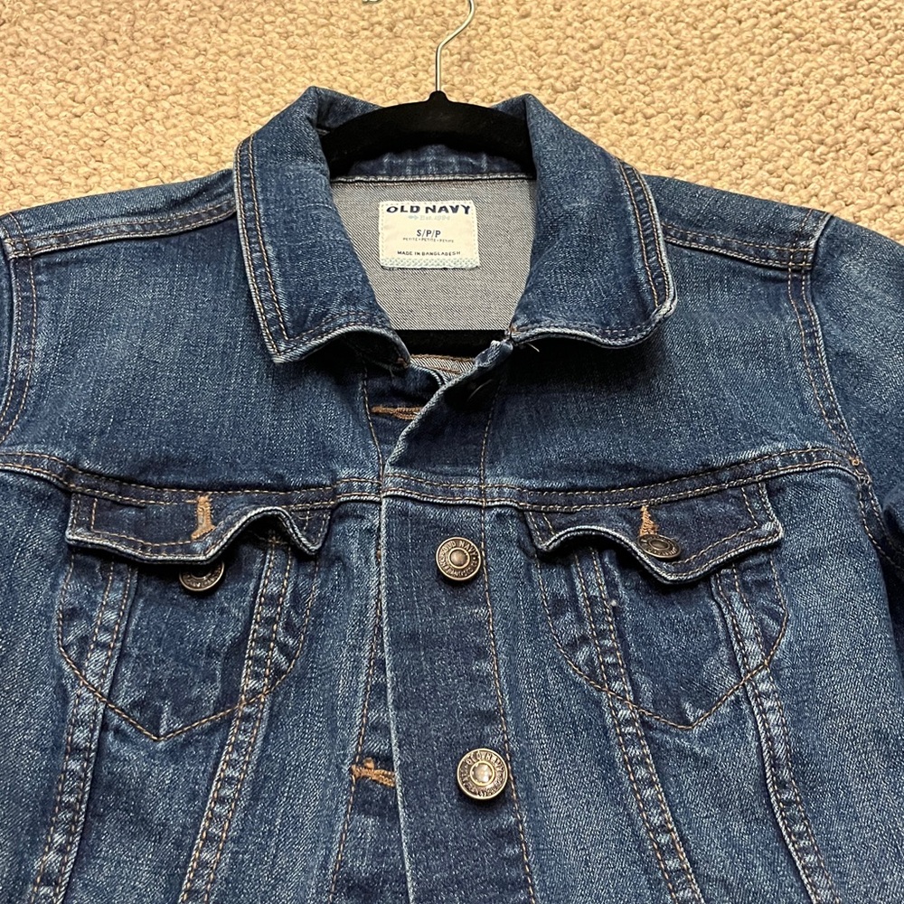 Old Navy Dark Blue Denim Jacket - Picture 5 of 14